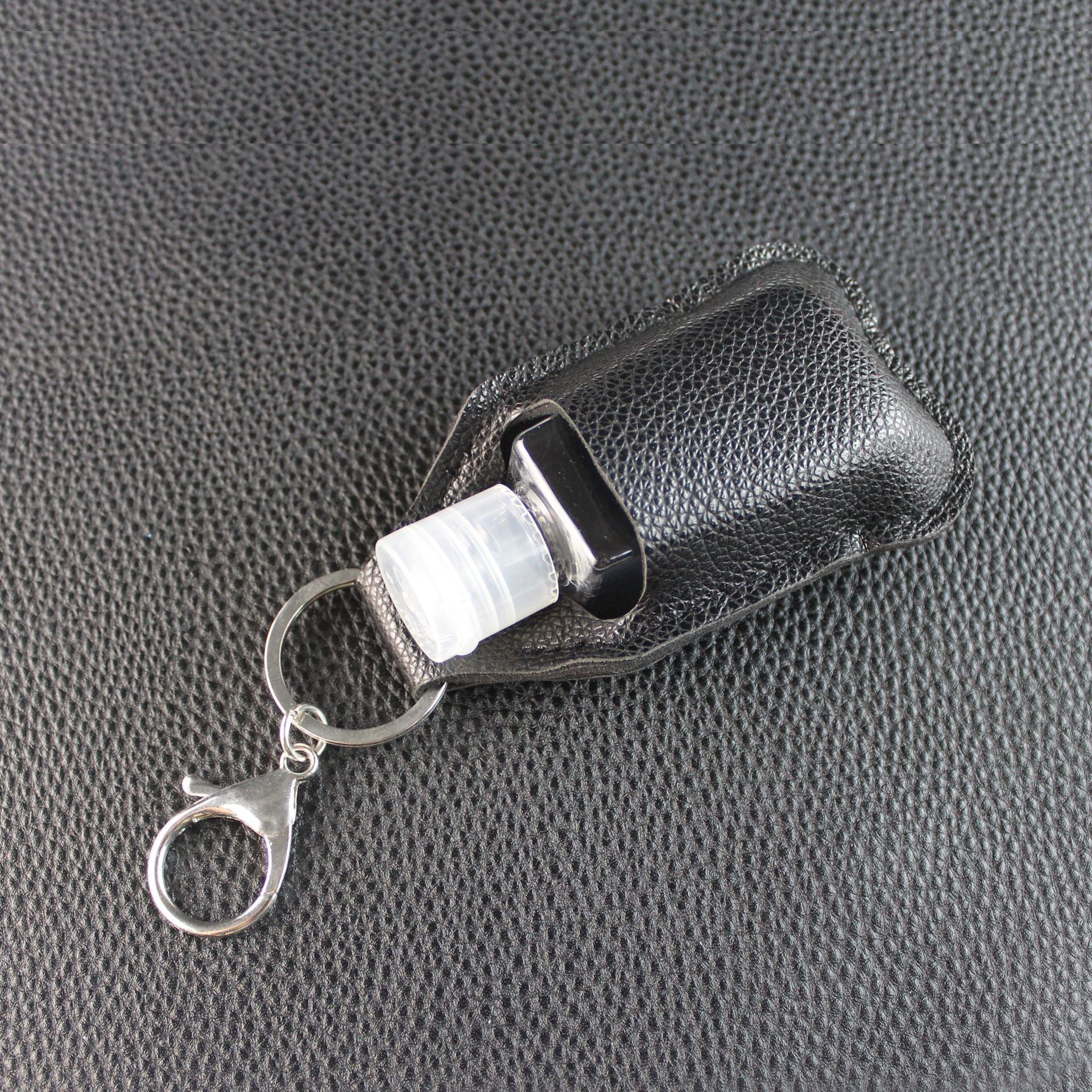 Wholesale Sports Hand Sanitizer Leather Case Key Chain