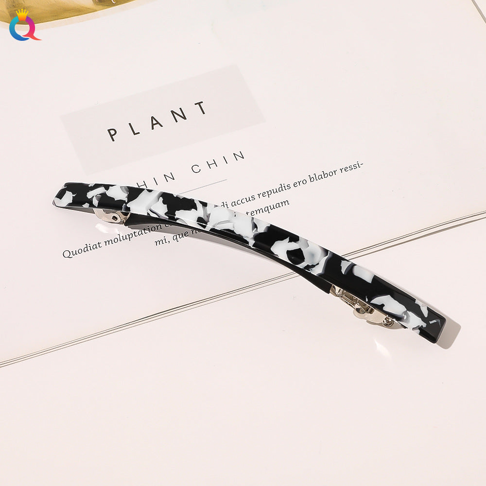 Wholesale Vintage Black and White Butterfly Acetate Hair Clips