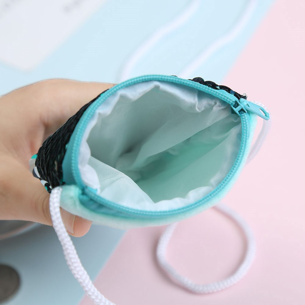 Wholesale Polyester Kids Mermaid Sequin Small Wallet