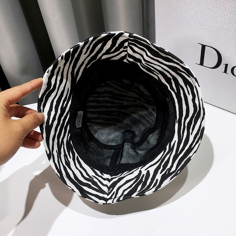 Wholesale Zebra Cotton Fisherman Hat