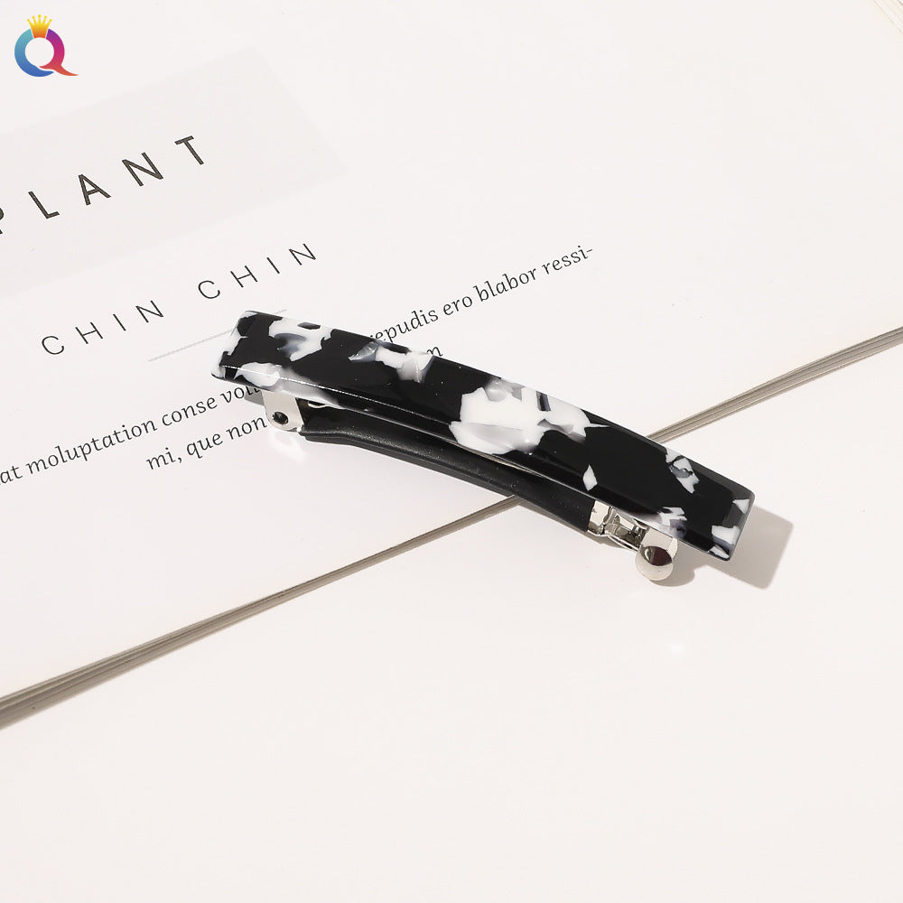 Wholesale Vintage Black and White Butterfly Acetate Hair Clips