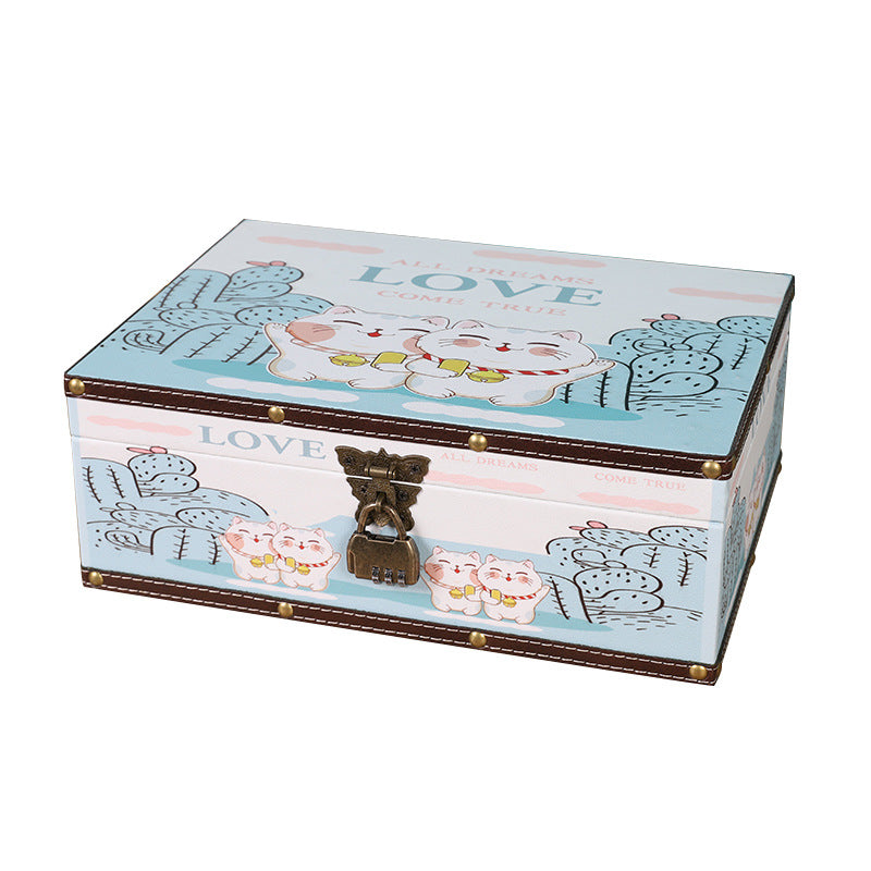 Wholesale European Style Wooden Storage Box with Lock