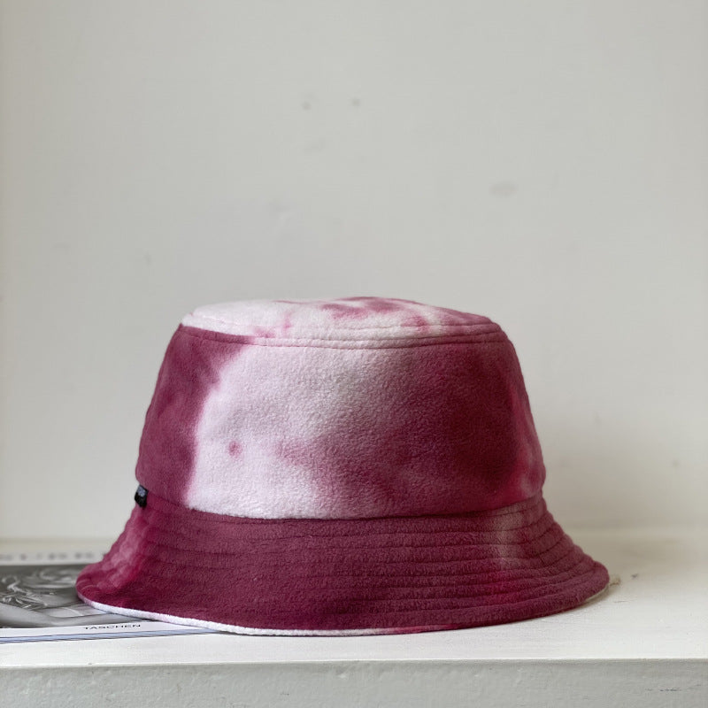 Wholesale Tie Dye Plush Bucket Hat