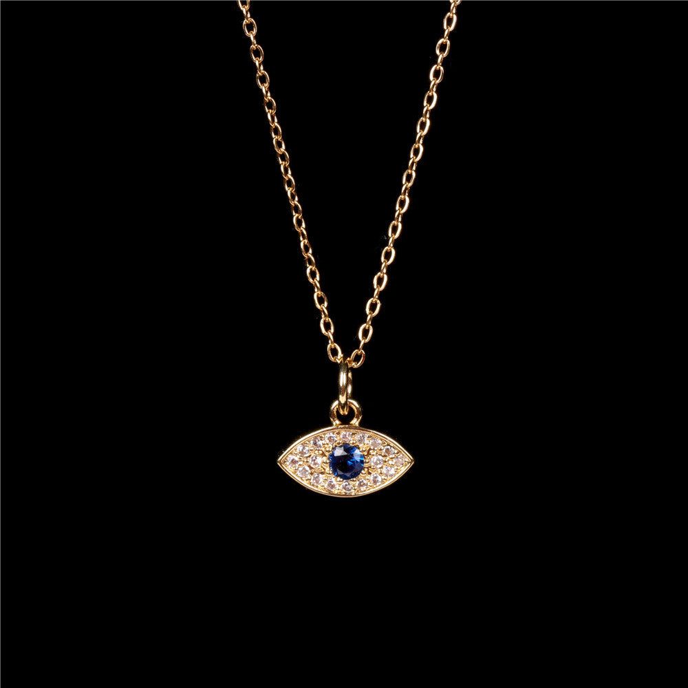 Wholesale Copper Devil Eye Diamond Necklace