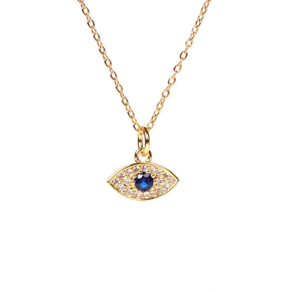 Wholesale Copper Devil Eye Diamond Necklace