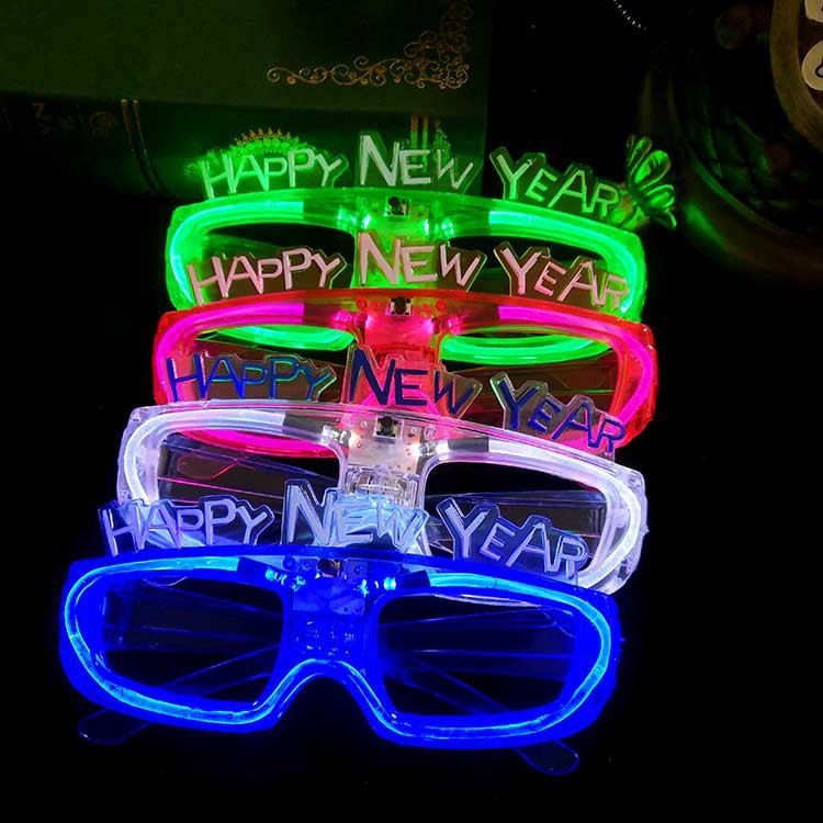 Wholesale PS New Year Luminous Glasses Toys