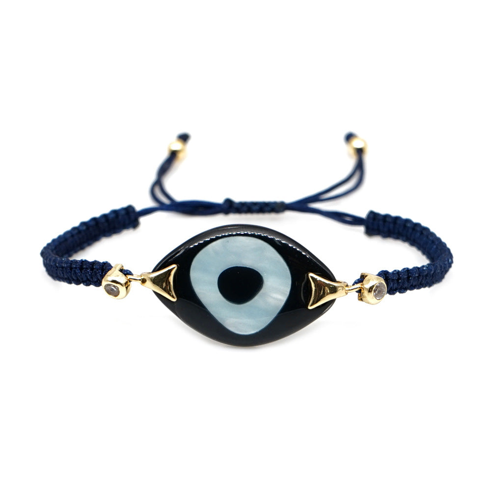 Wholesale Bohemian Ethnic Evil Eye Glass Bracelet