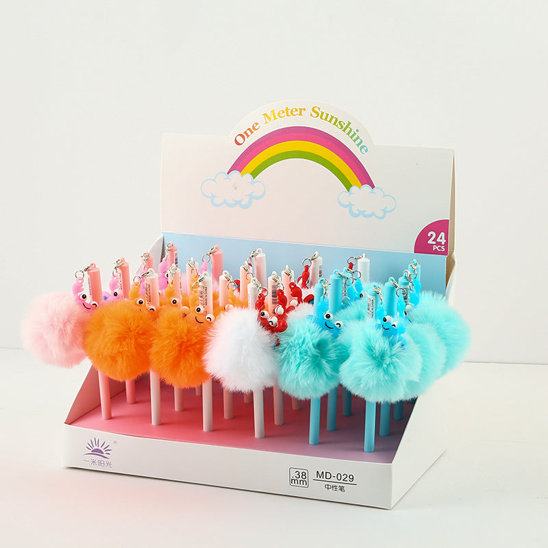 Wholesale Plastic Crab Plush Ballpoint Pen