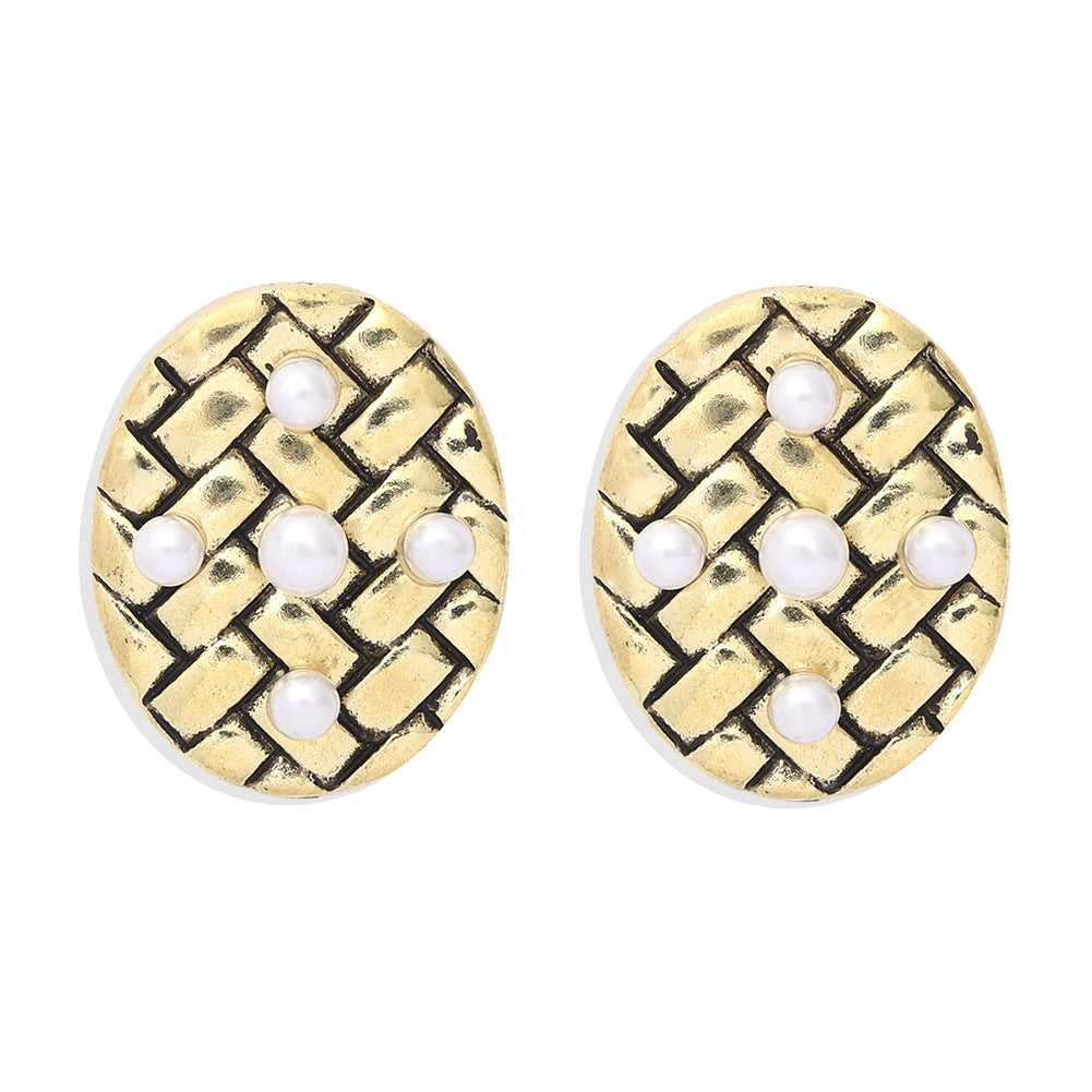 Wholesale Pearl Star Alloy Earrings