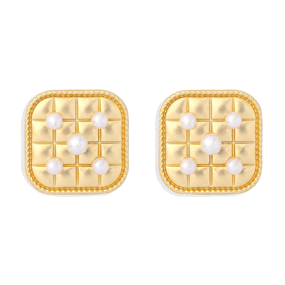 Wholesale Pearl Star Alloy Earrings