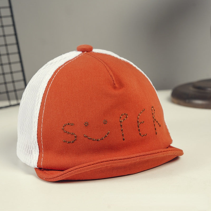 Venta al por mayor Gorra de béisbol de malla de algodón y poliéster para niños