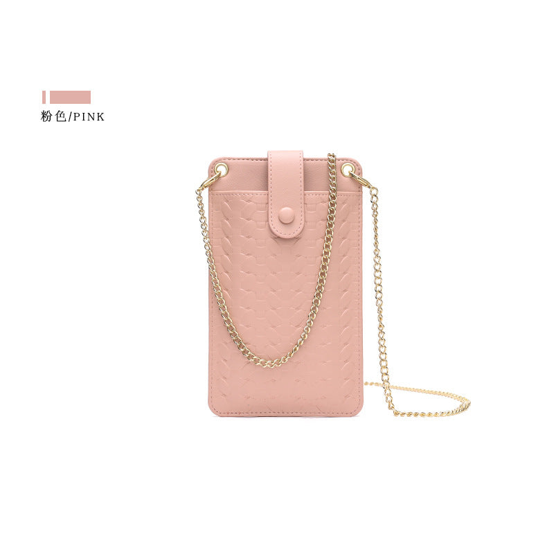 Venta al por mayor 2023 Bolsa de mensajero con patrón tejido de sección delgada vertical OLY-SD-YS001