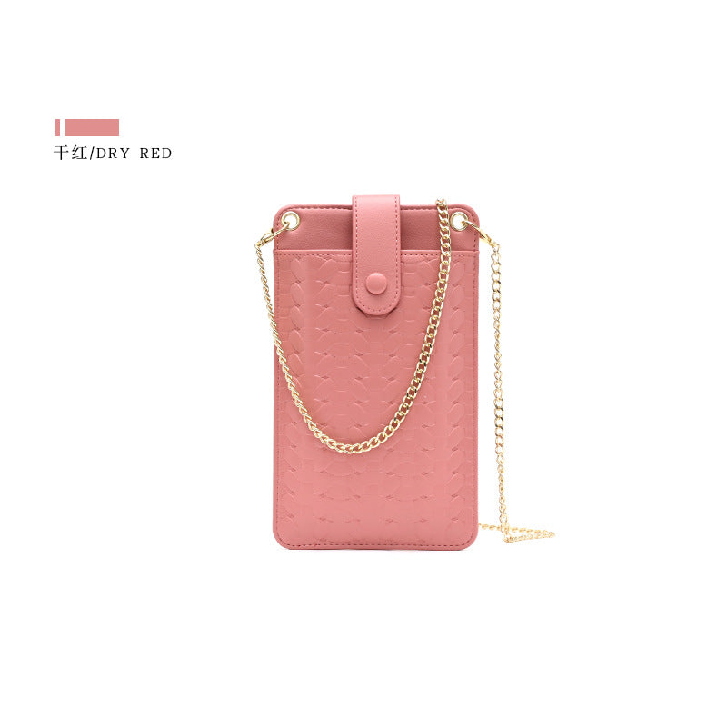 Venta al por mayor 2023 Bolsa de mensajero con patrón tejido de sección delgada vertical OLY-SD-YS001