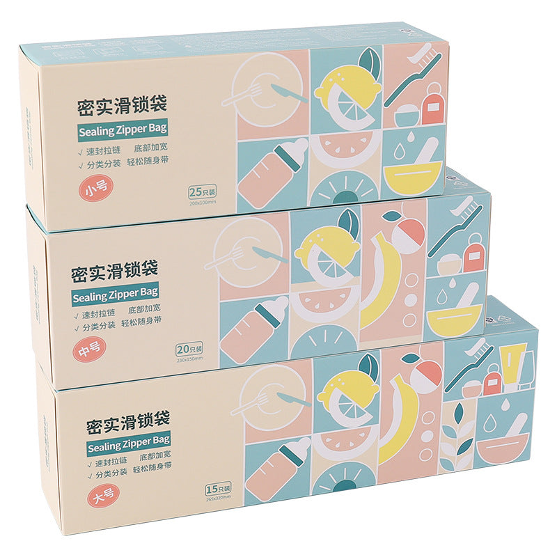 Bolsas plásticas al por mayor del almacenamiento de la comida de la hebilla de la cerradura de la diapositiva