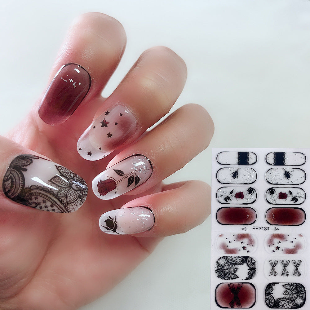 Pegatinas de uñas oscuras de dibujos animados de plástico de Halloween al por mayor