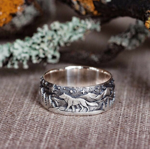 Wholesale Vintage Wolf Alloy Rings