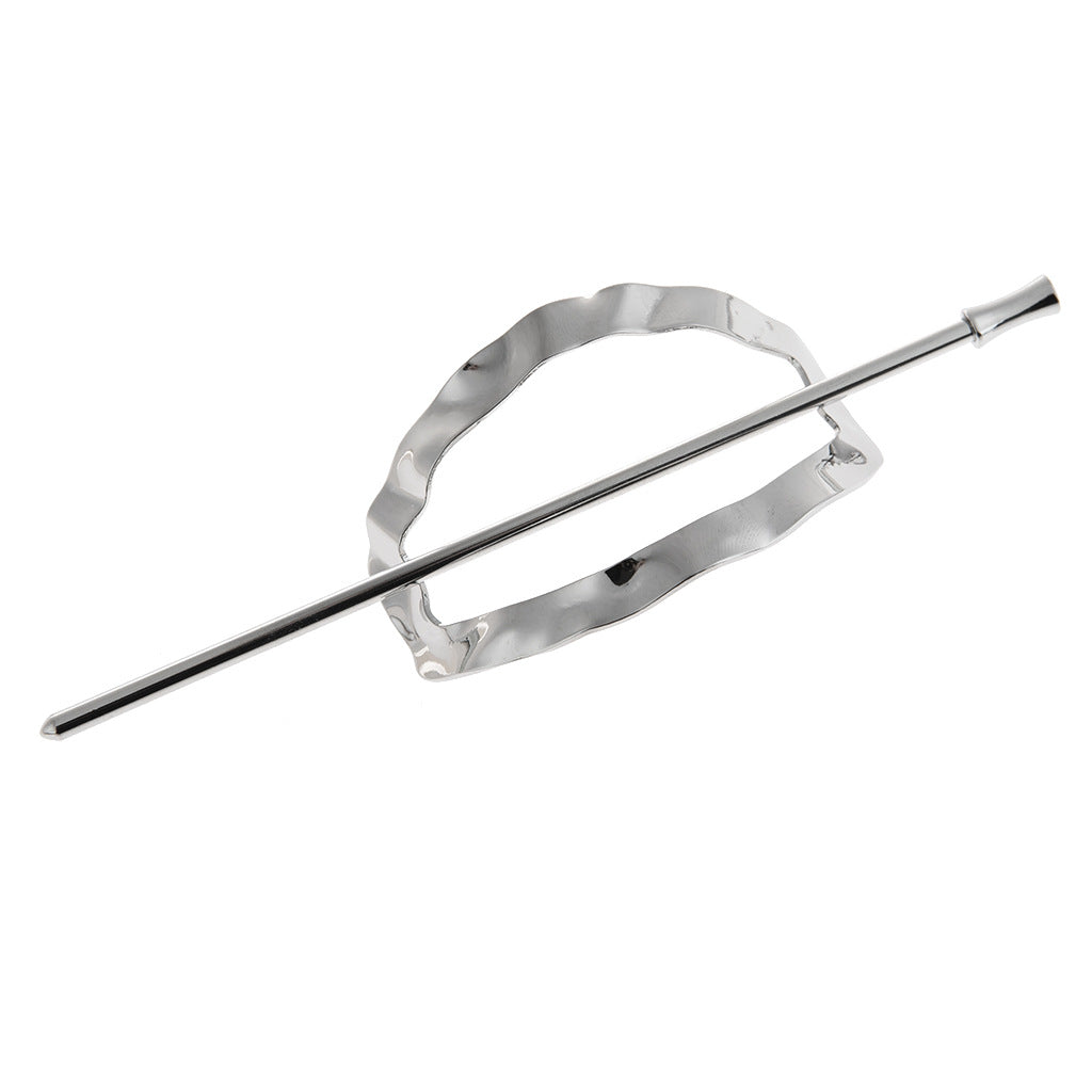 Wholesale Metal Hollowed Out Oval Hair Clips