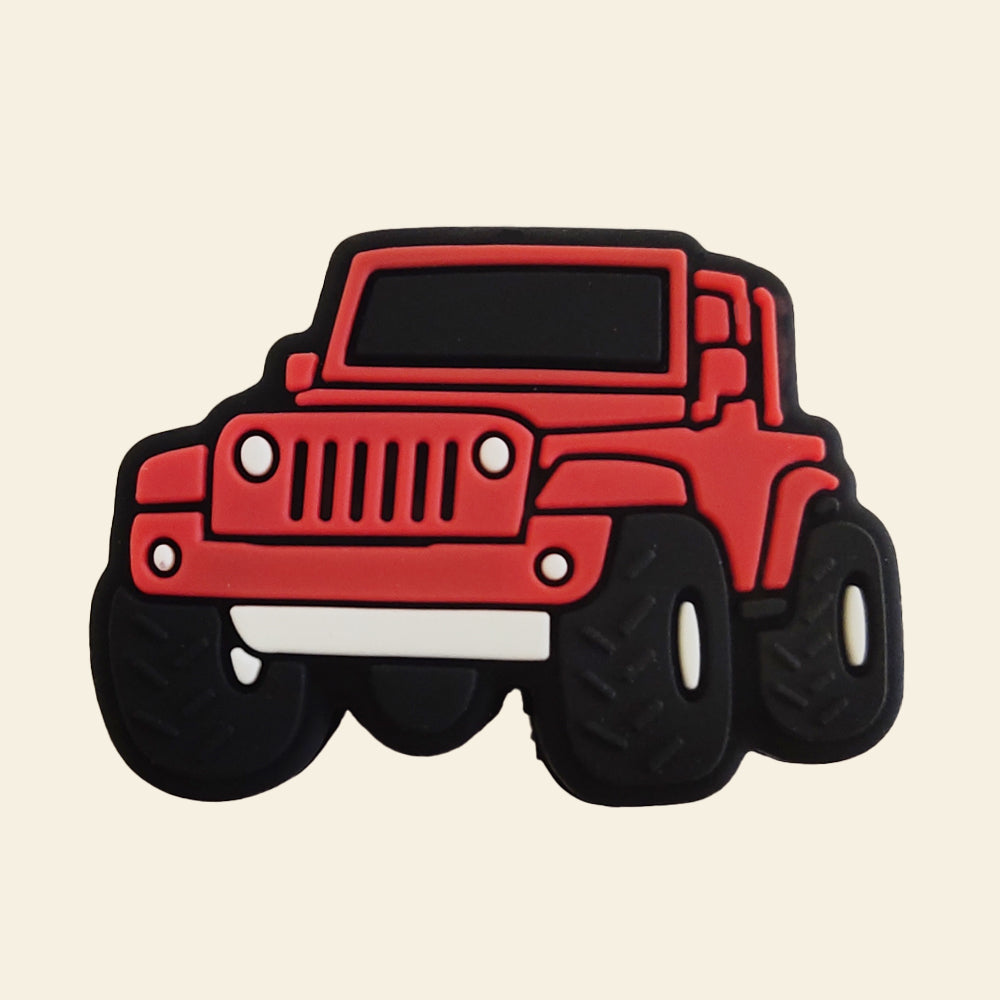 Wholesale 10pcs Cartoon Car Silicone Focal Beads