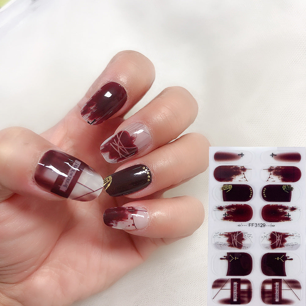 Pegatinas de uñas oscuras de dibujos animados de plástico de Halloween al por mayor