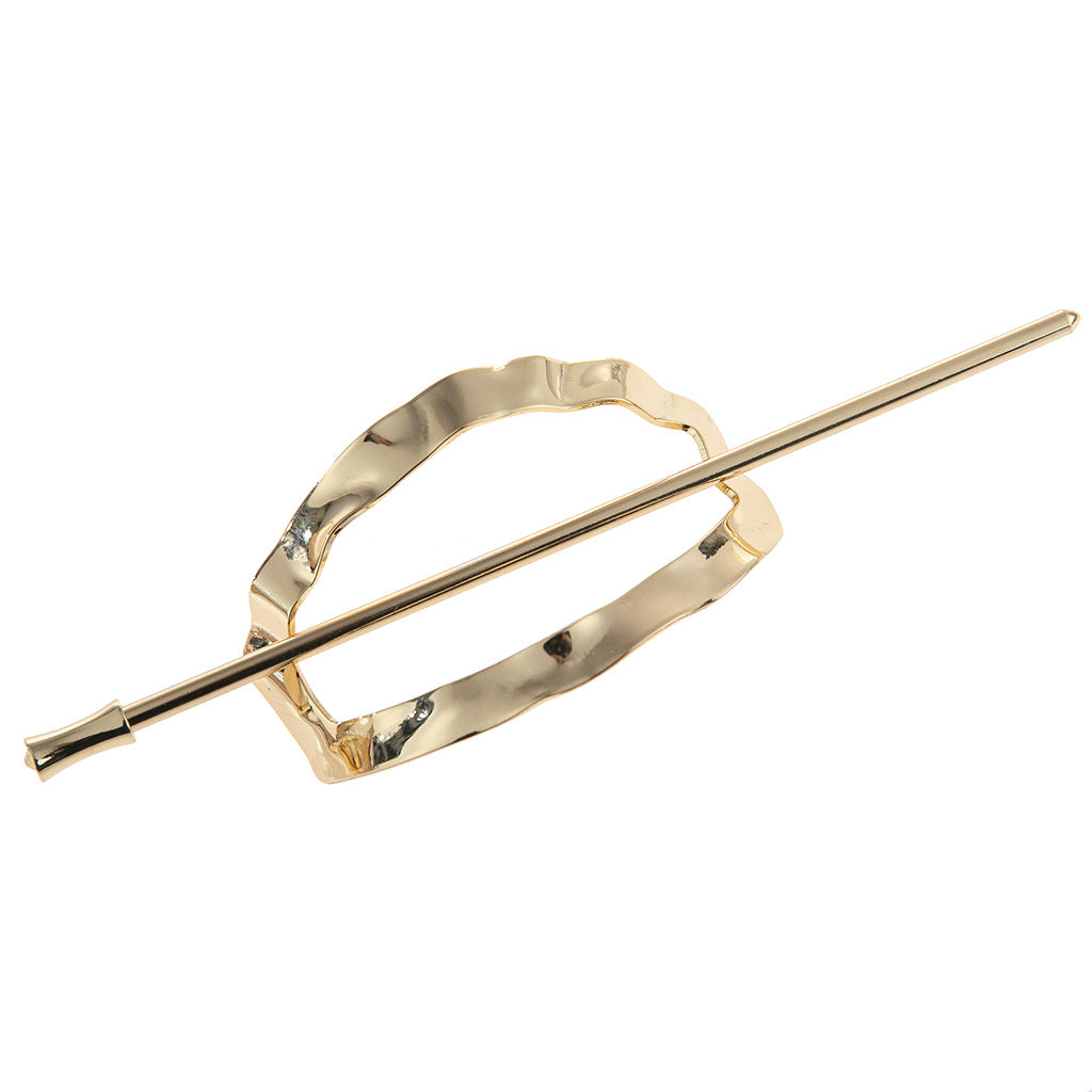 Wholesale Metal Hollowed Out Oval Hair Clips