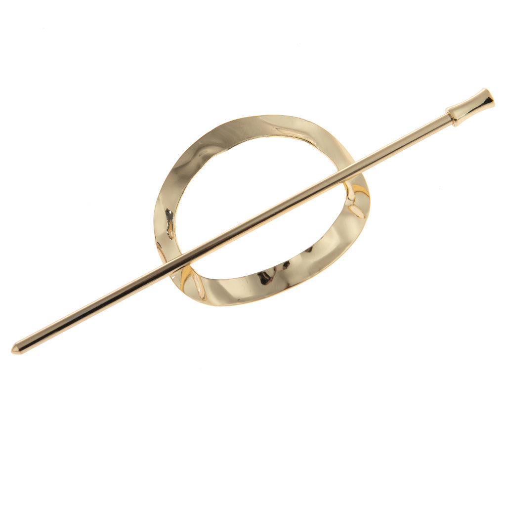 Wholesale Metal Hollowed Out Oval Hair Clips