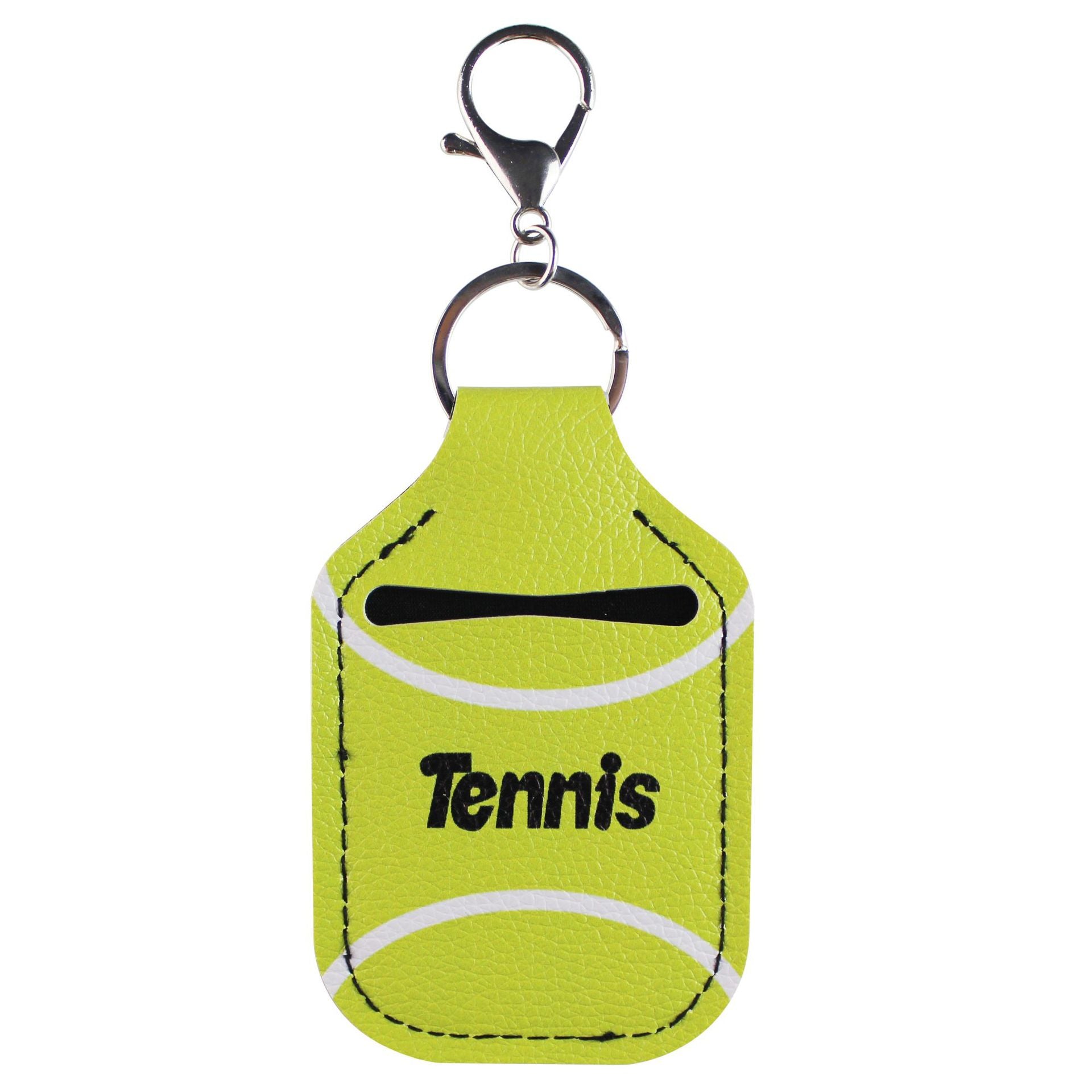 Venta al por mayor Deportes Desinfectante de manos Funda de cuero Llavero