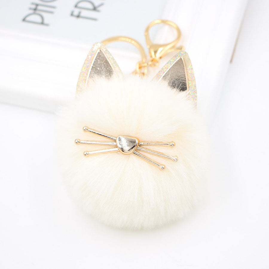 Wholesale Artificial Fur Cat Fur Ball Key Chain