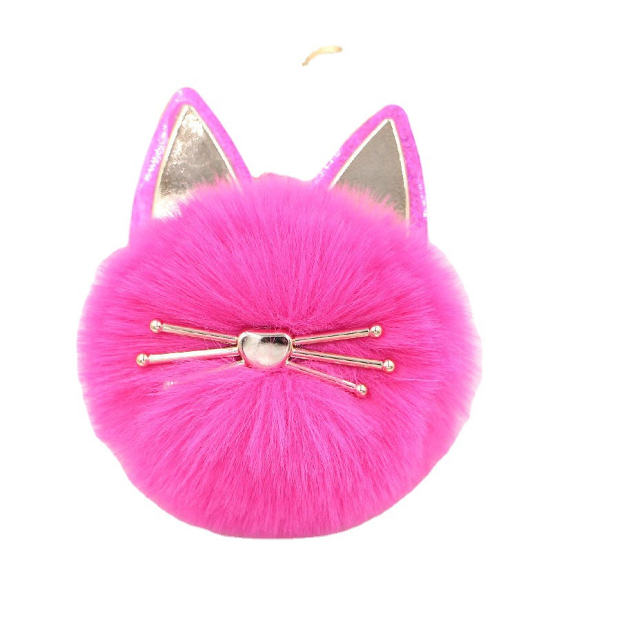 Wholesale Artificial Fur Cat Fur Ball Key Chain
