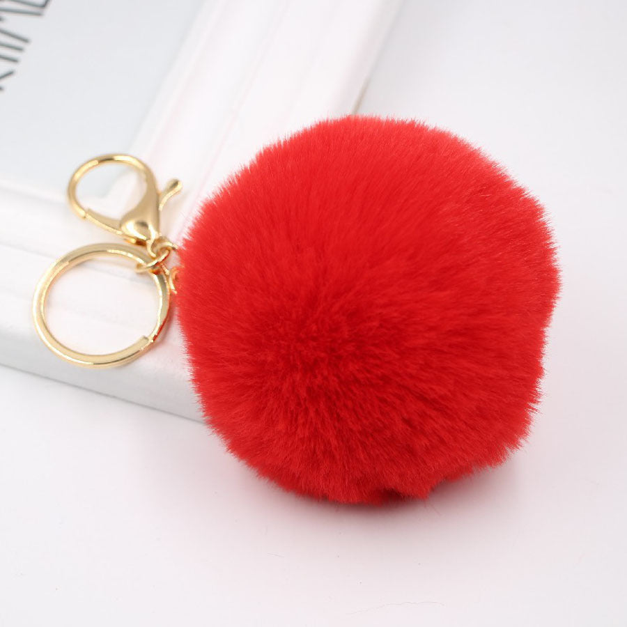 Wholesale Rabbit Fur Ball Keychain Plush