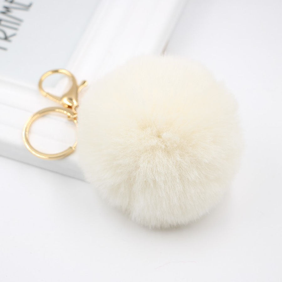 Wholesale Rabbit Fur Ball Keychain Plush