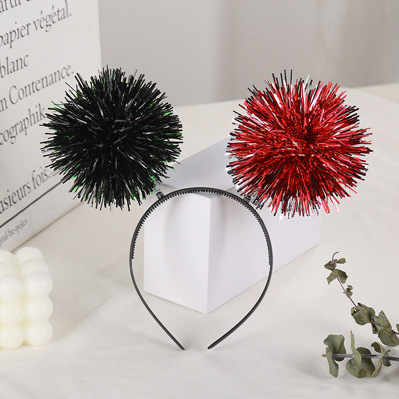 Venda al por mayor del partido de la bola de pelo del laser de la seda brillante colorida