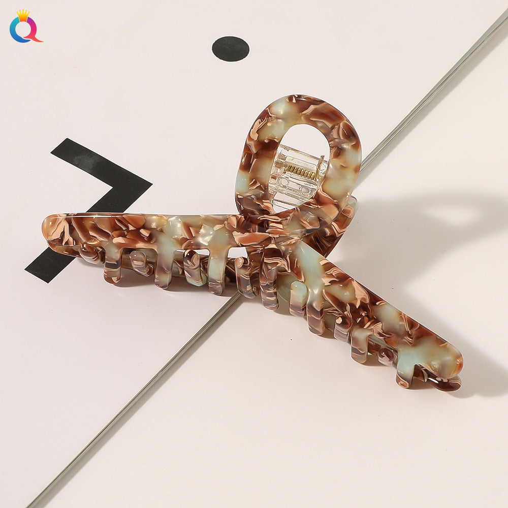 Wholesale Vintage Black and White Butterfly Acetate Hair Clips