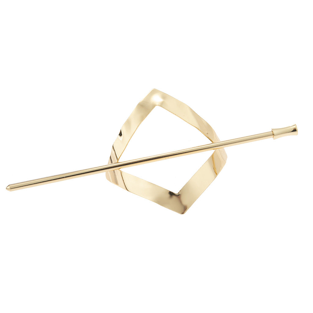 Wholesale Metal Hollowed Out Oval Hair Clips