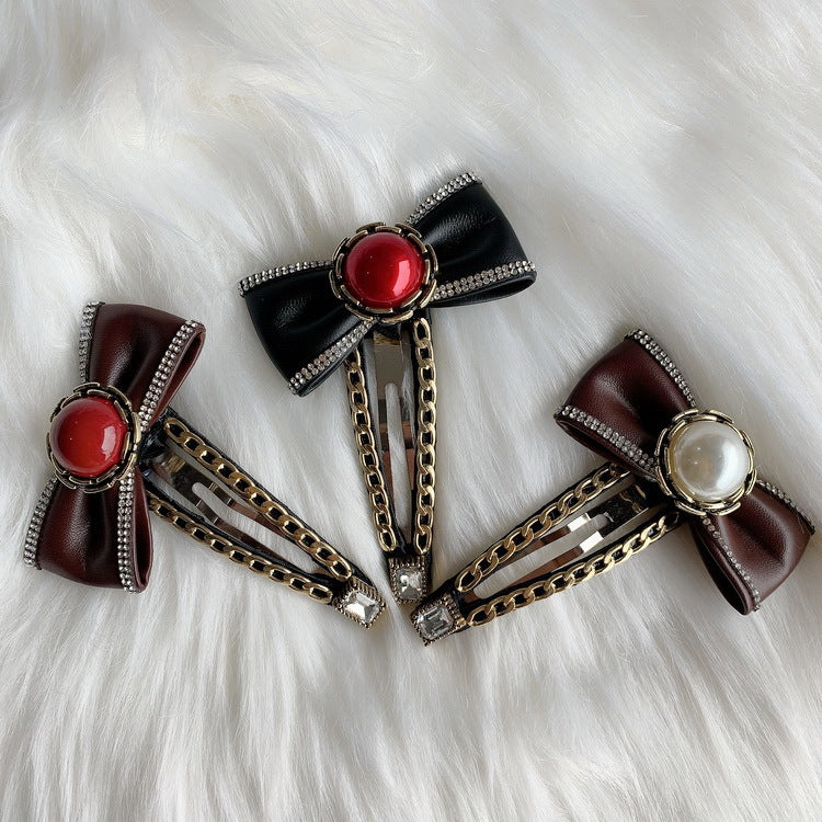 Wholesale Pearl Bow Hair Clips