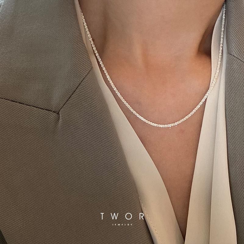 Venta al por mayor Cadena De Clavícula De Plata 925