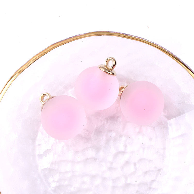 Al por mayor 30 piezas de 16 mm de 16 mm redondas de cuentas de acrílico esbelto