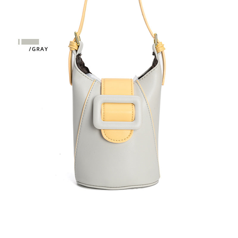 Wholesale 2023 Bucket Bag Match Color Belt Buckle Shoulder Bag OLY-SD-YS002