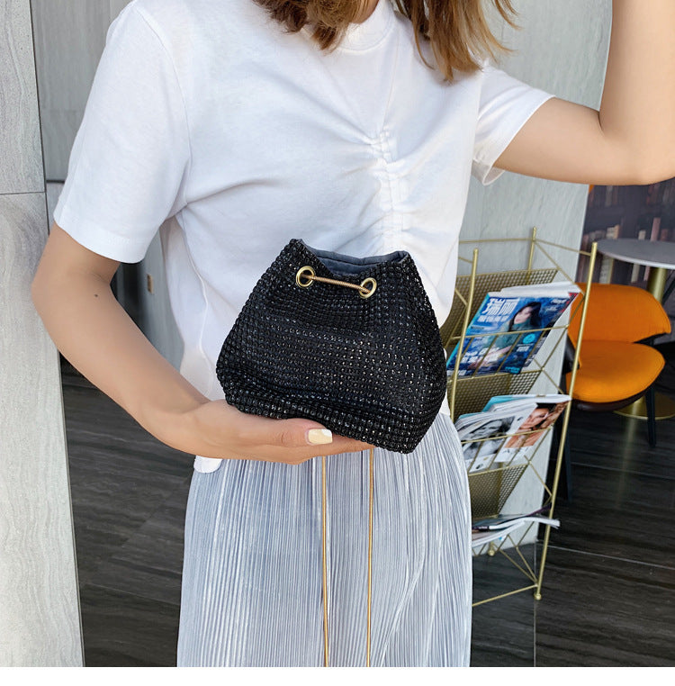 Bolso de cadena de diamantes de diamante de diamantes de diamante de diamantes de PVC al por mayor