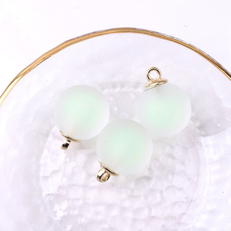 Al por mayor 30 piezas de 16 mm de 16 mm redondas de cuentas de acrílico esbelto