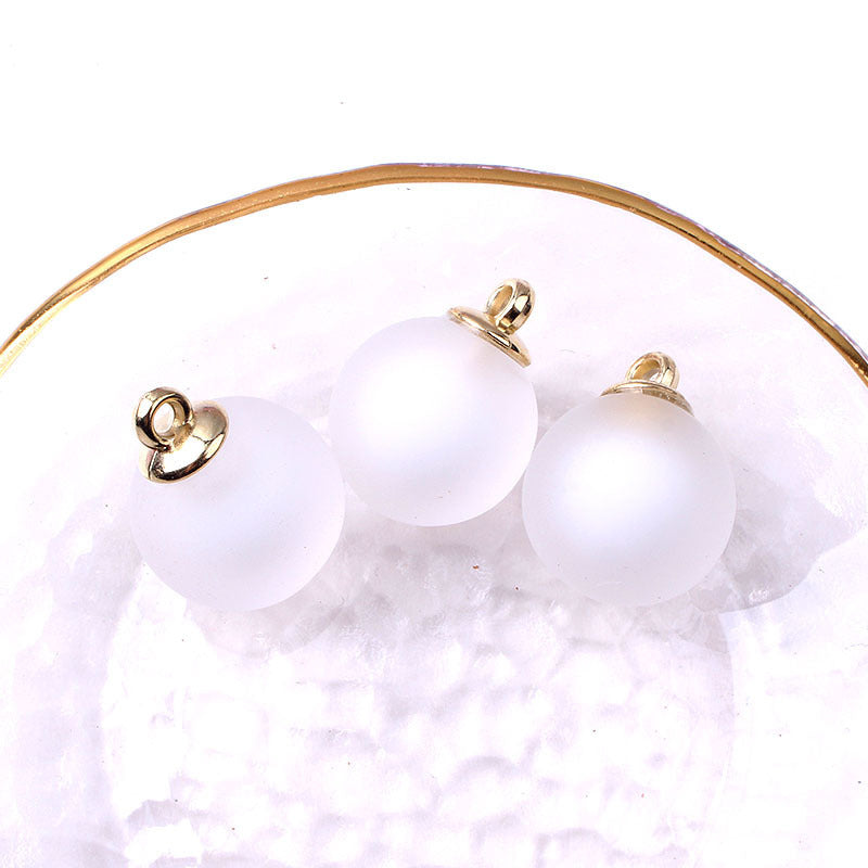 Al por mayor 30 piezas de 16 mm de 16 mm redondas de cuentas de acrílico esbelto