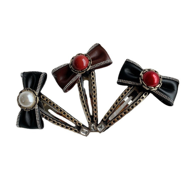 Wholesale Pearl Bow Hair Clips