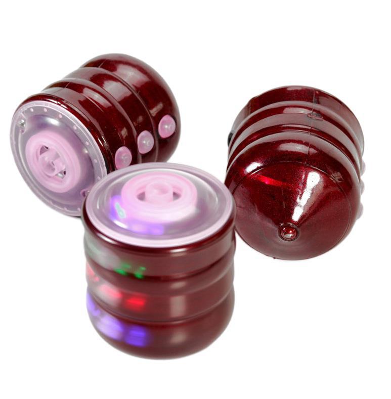 Wholesale Colorful Music Luminous Plastic Spinning Top