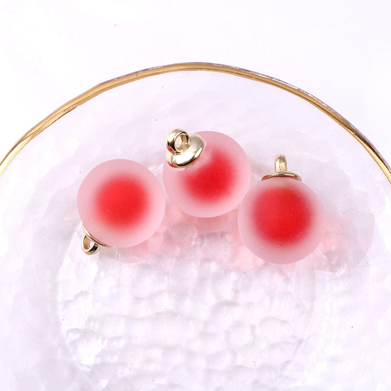 Al por mayor 30 piezas de 16 mm de 16 mm redondas de cuentas de acrílico esbelto