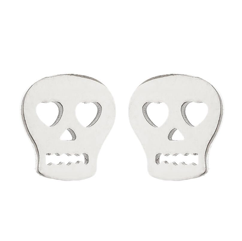 Wholesale Stainless Steel Skull Ear Studs
