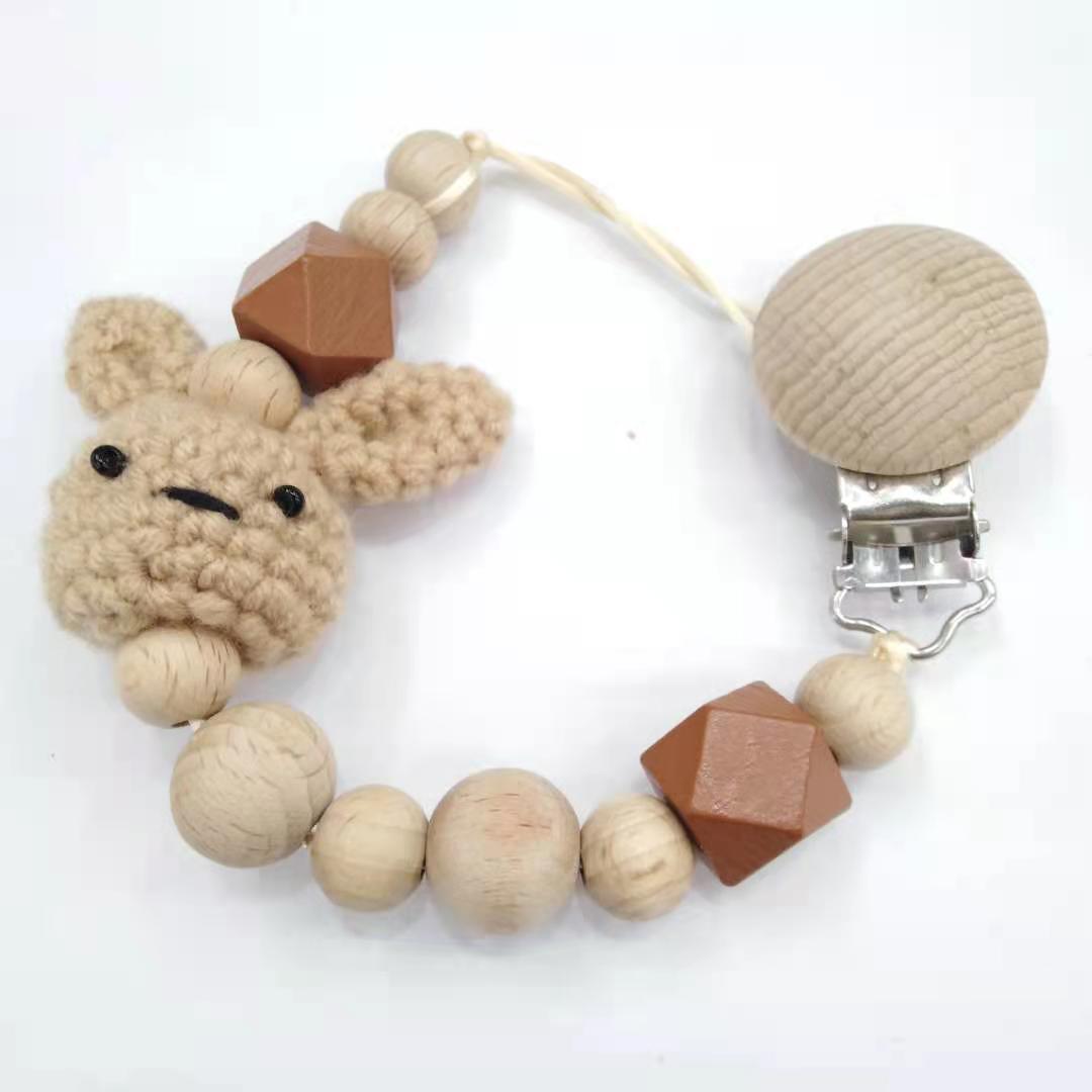 Wholesale 10PCS Baby Beech Pacifier Chain Baby Supplies
