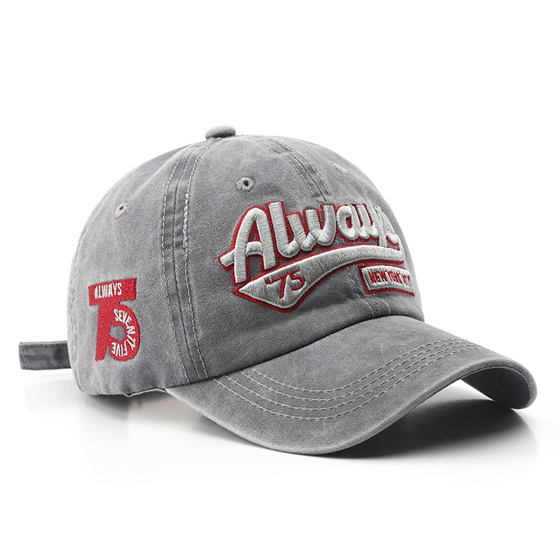 Gorra de béisbol apenada lavada algodón al por mayor del bordado de la letra