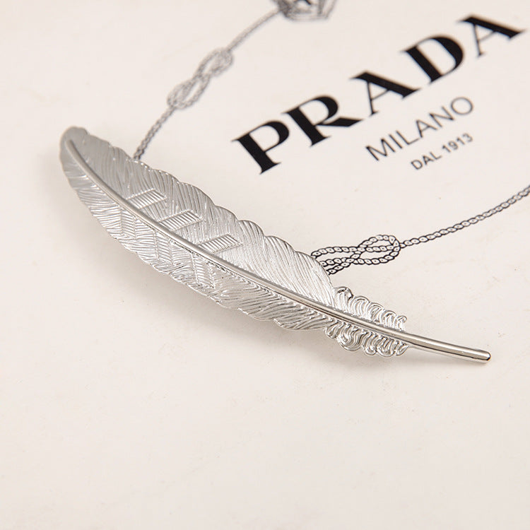 Wholesale Starfish Shell Hair Clip Leaf Feather Spring Alloy Hair Clip