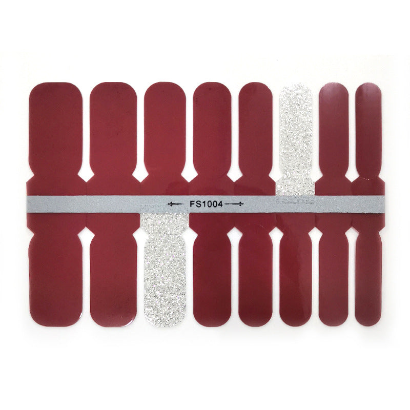 Etiqueta engomada simple plástica del arte del clavo del color sólido al por mayor