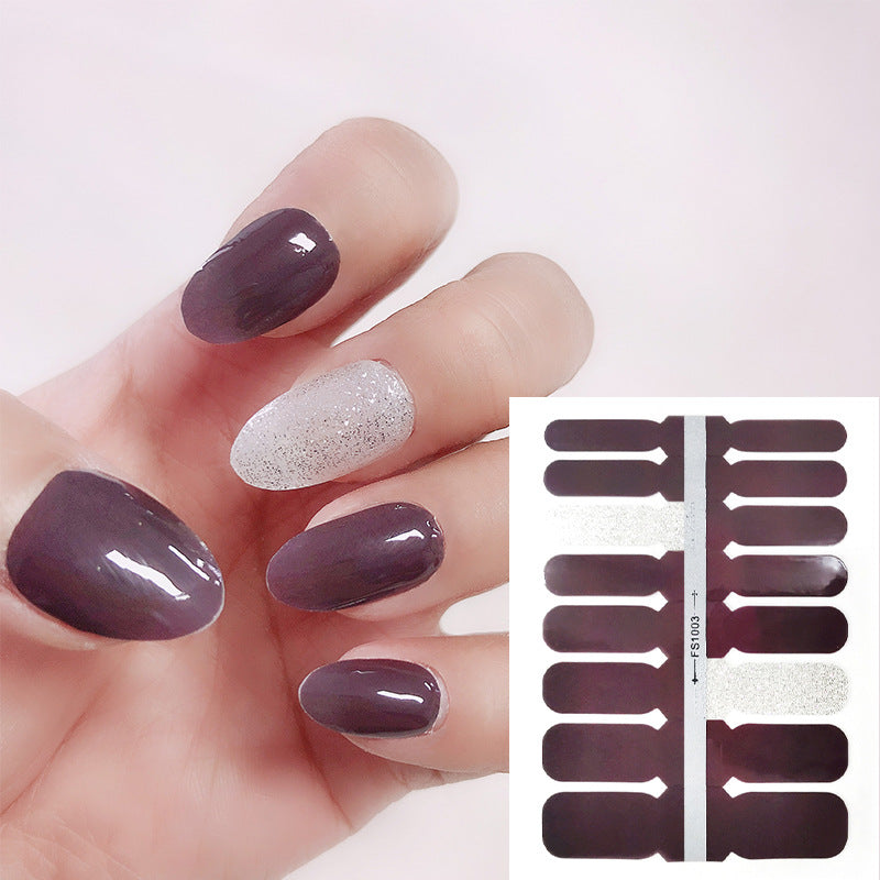 Etiqueta engomada simple plástica del arte del clavo del color sólido al por mayor