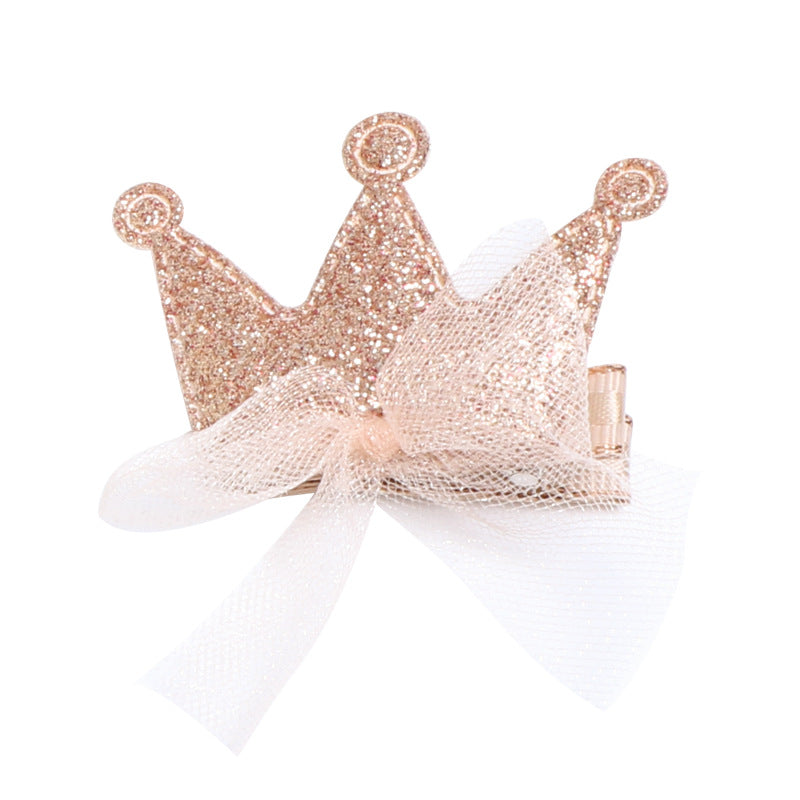 Wholesale PU Leather Cotton Filled Rabbit Crown Star Love Bow Hair Clip Set